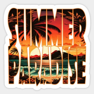 Summer Paradise Sticker